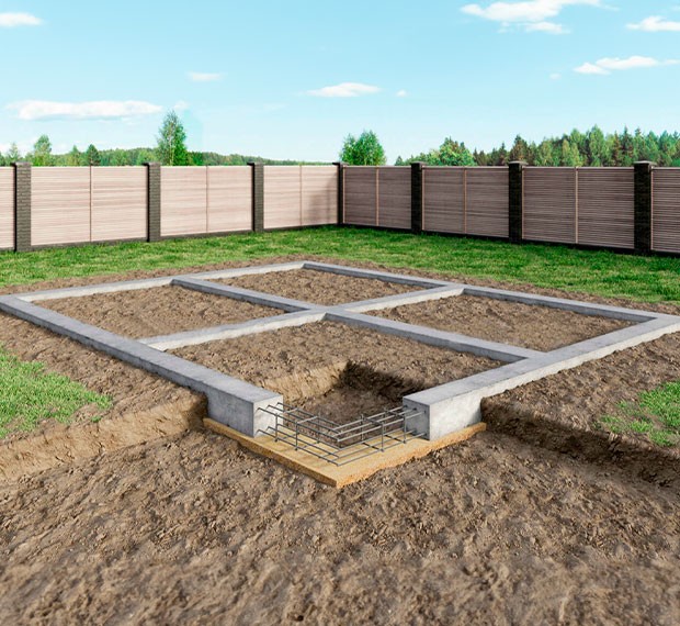 Ленточный фундамент под ключ в Бологом