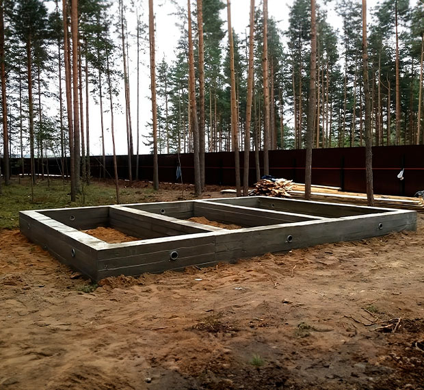 Свайно-ростверковый фундамент под ключ в Бологом