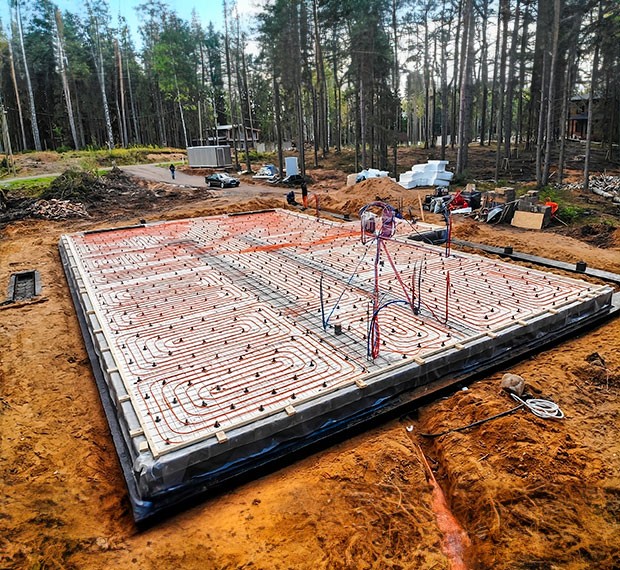 Утепленный финский фундамент в Бологом